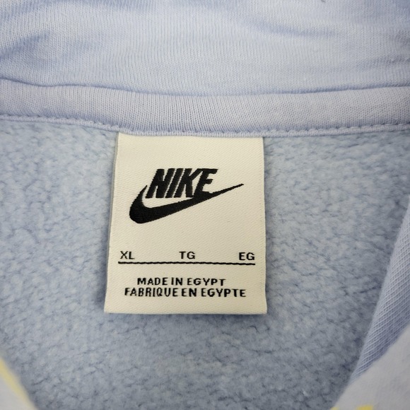 Nike Hoodie Mens XL Purple Yellow Embroidered Swoosh FJ1635-479 All Over Print - Picture 4 of 12